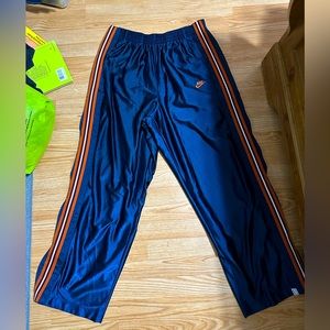Nike Supreme Tear Away Pants XL Blue Vintage Baller for Life Satin 90s Y2K